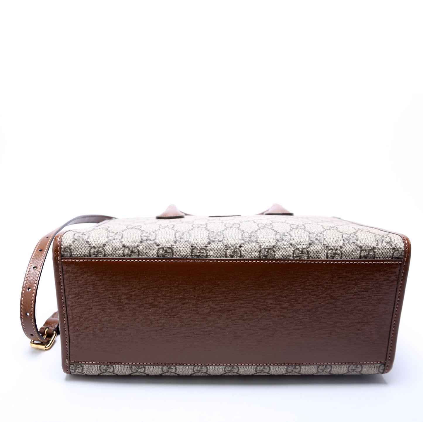 Gucci GG Canvas Interlocking GG Small Tote Brown