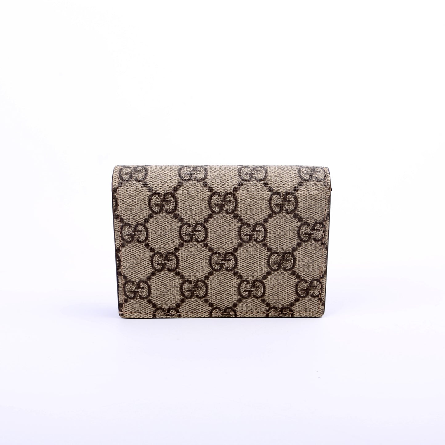 Gucci GG Supreme Marmont Card Case Beige
