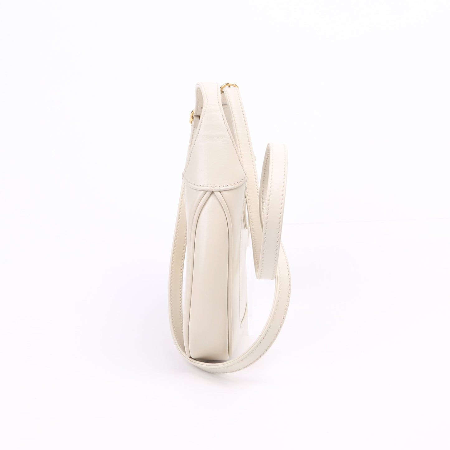 Gucci 637091 Jackie 1961 Mini Hobo Leather White Bag