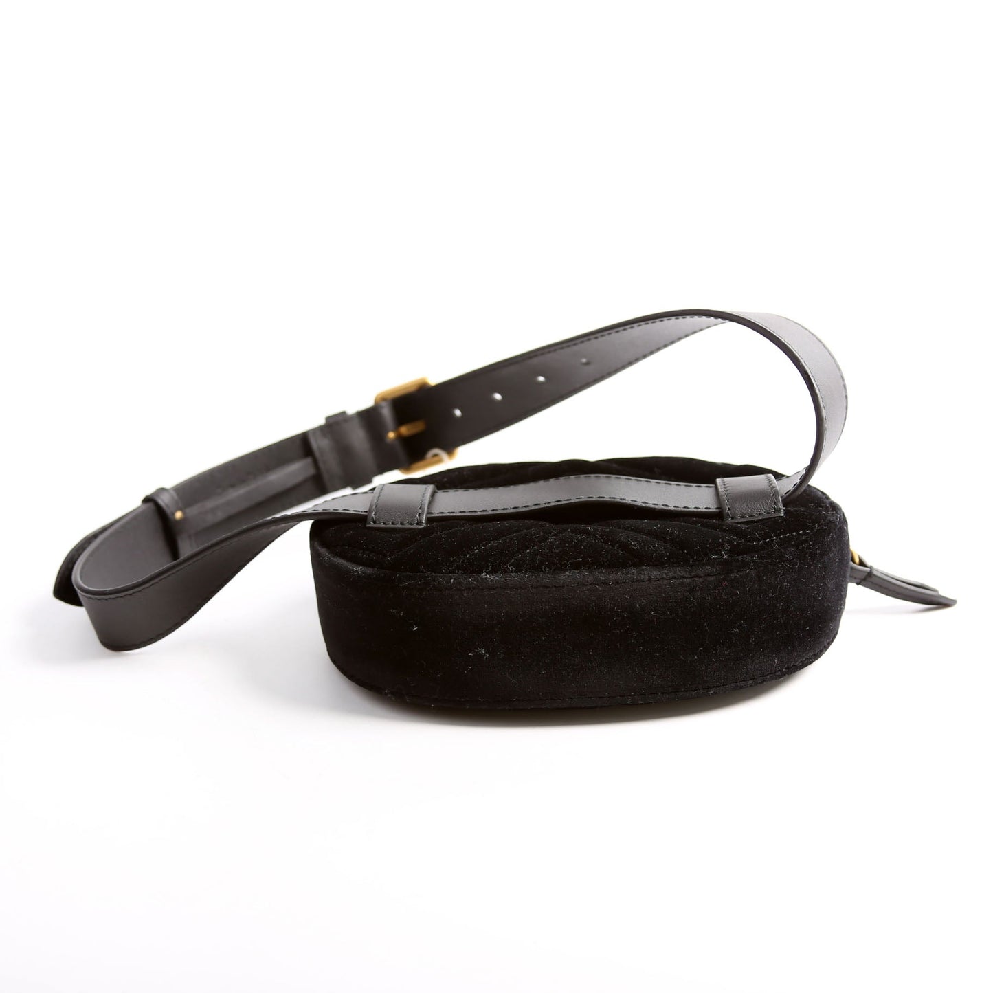 Gucci Marmont Velvet Belt Bag Black
