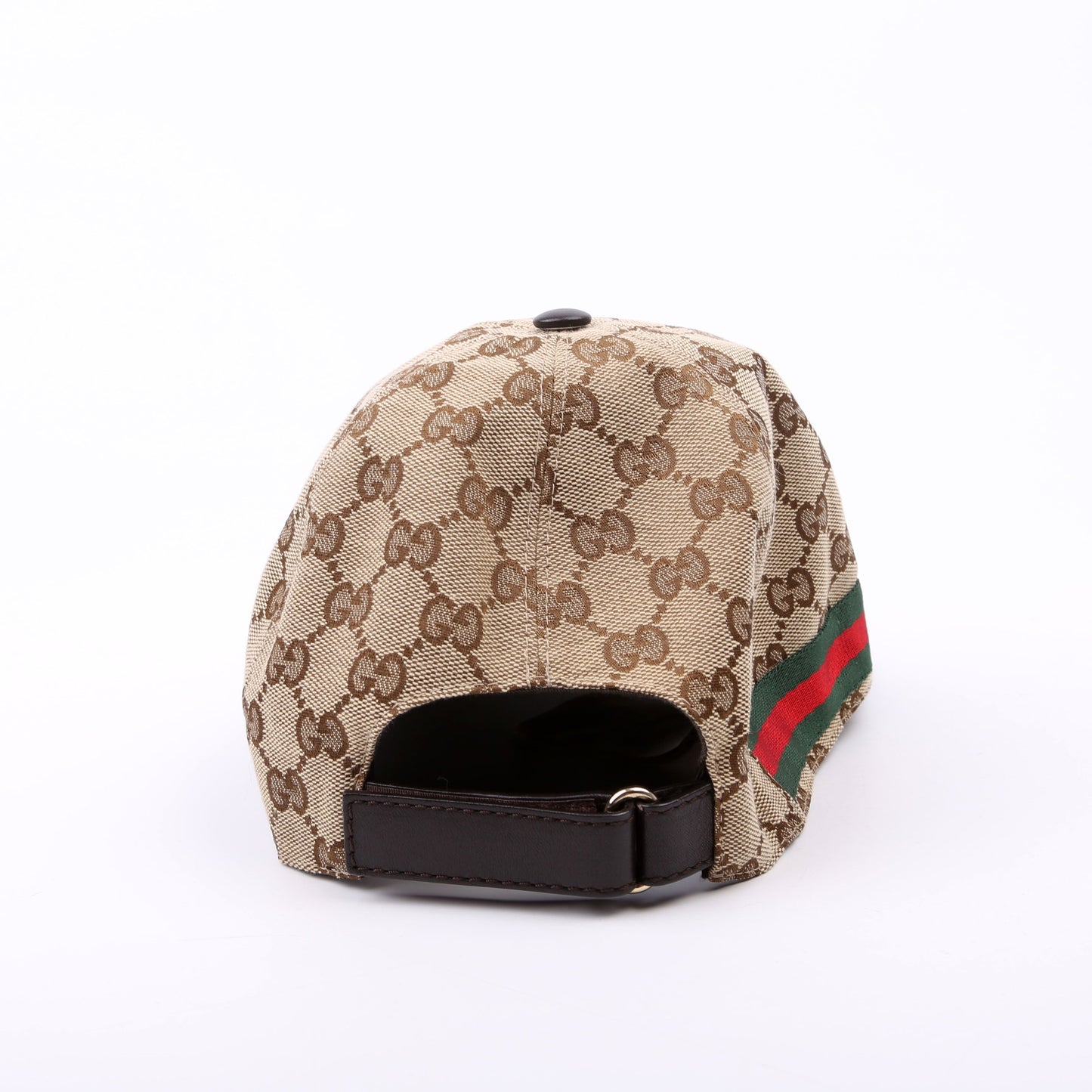 Gucci GG Canvas Web Hat Size Large Brown