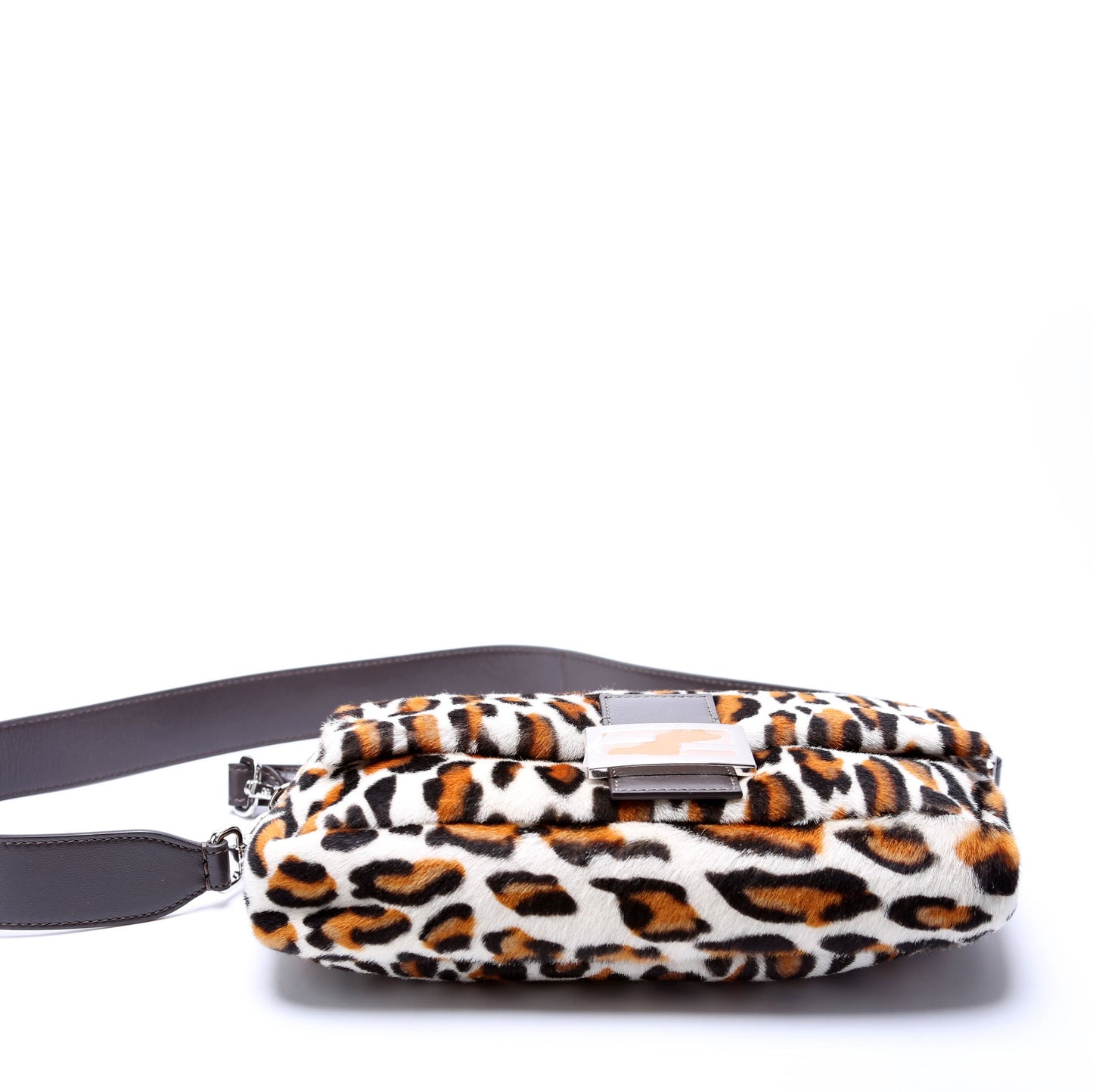 Fendi 8BR600 Leopard Printuette Calfskin Hair Bag