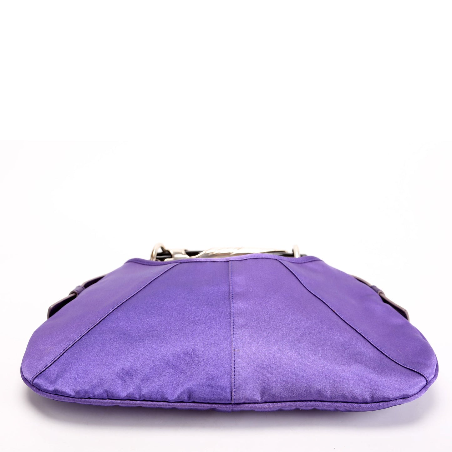 Saint Laurent X Tom Ford Mombasa Satin Shoulder Purple Bag