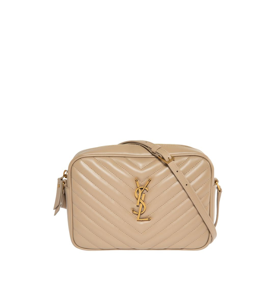 Luxury Saint Laurent Trending 2025 Women's Lou Quilted Bag in Beige | 761554DV707