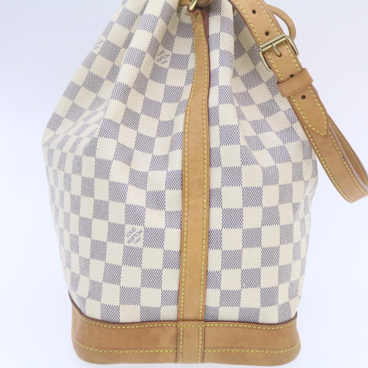 LOUIS VUITTON Damier Azur Noe Shoulder Bag N42222 LV Auth 19982