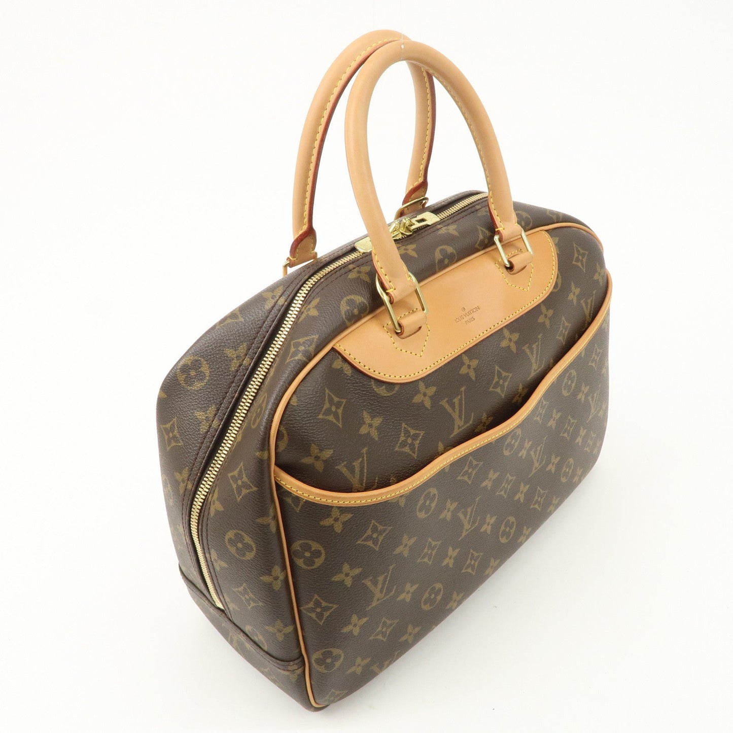 Louis Vuitton Monogram Deauville Hand Bag Brown M47270 d