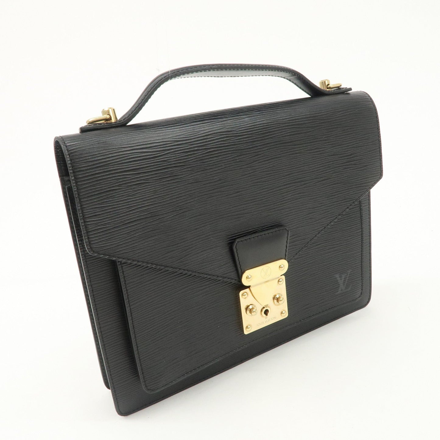 Louis Vuitton Epi Monseau 2Way Shoulder Bag Hand Bag Black M52122 d
