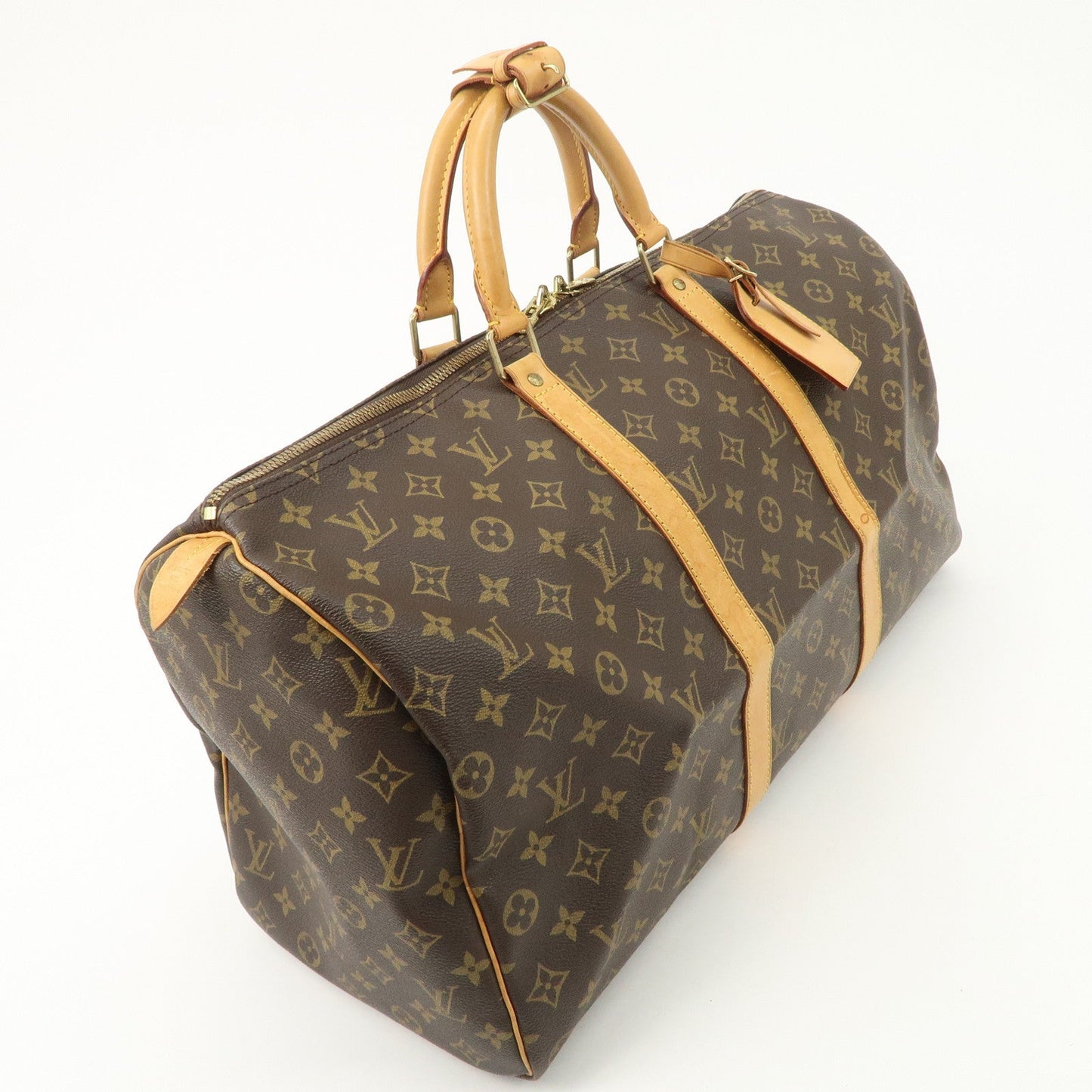 Louis Vuitton Monogram Keep All 50 Bag Boston Bag Brown M41426 d