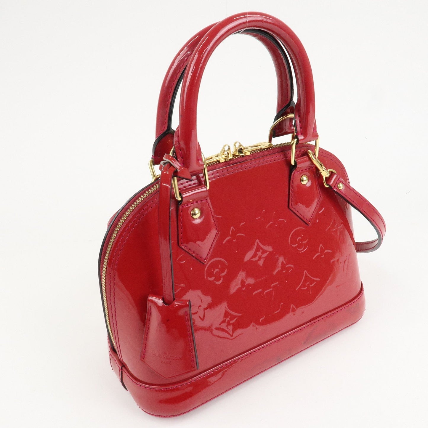 Louis Vuitton Monogram Vernis Alma BB 2Way Bag Rose Indien M91771 d