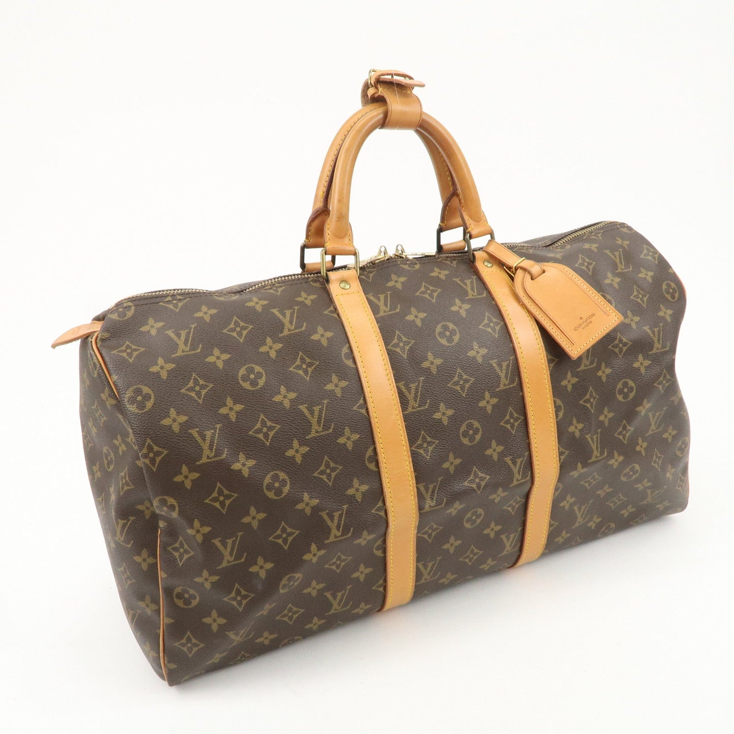Louis Vuitton Monogram Keep All 50 MALLTIER Boston Bag Brown M41426 d
