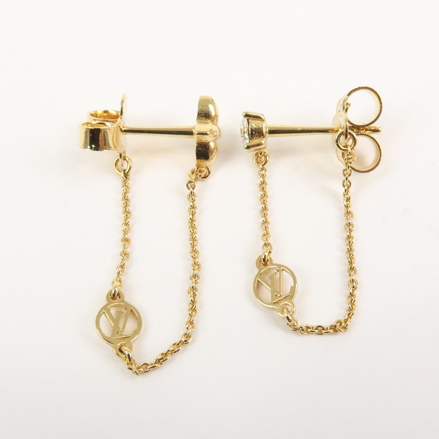 Louis Vuitton Puce d??reille Petit Louis Metal Earring Gold M00390