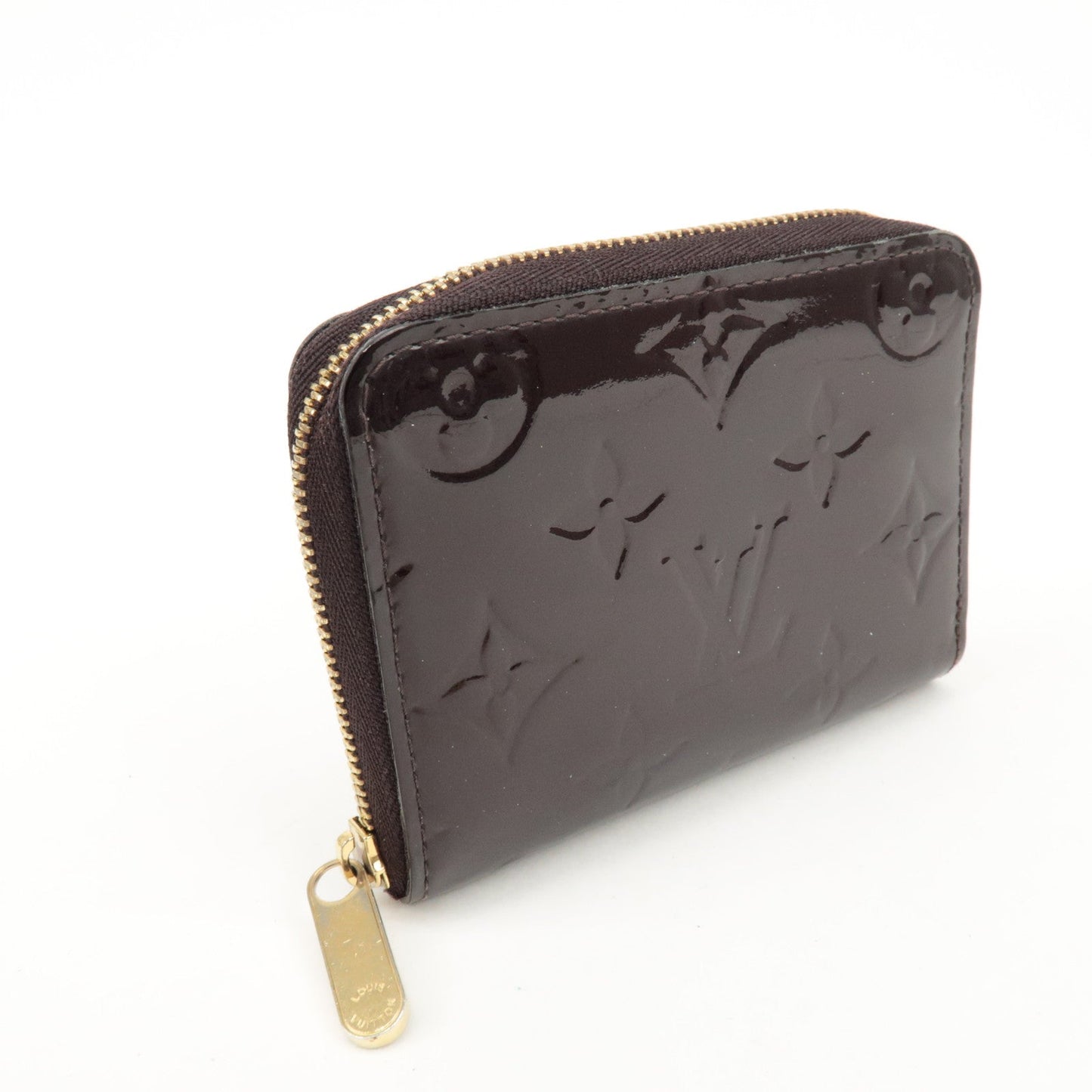Louis Vuitton Monogram Vernis Zippy Coin Purse Amarante M93607 d