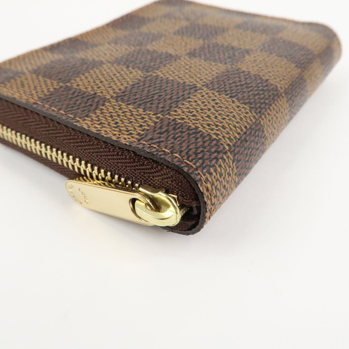 Louis Vuitton Damier Zippy Coin Purse Coin Case Brown N63070 d