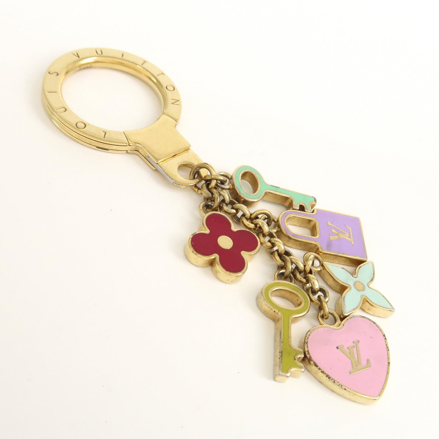 Louis Vuitton Portefeuille Cl??s Pretty Charm Key Holder M66145