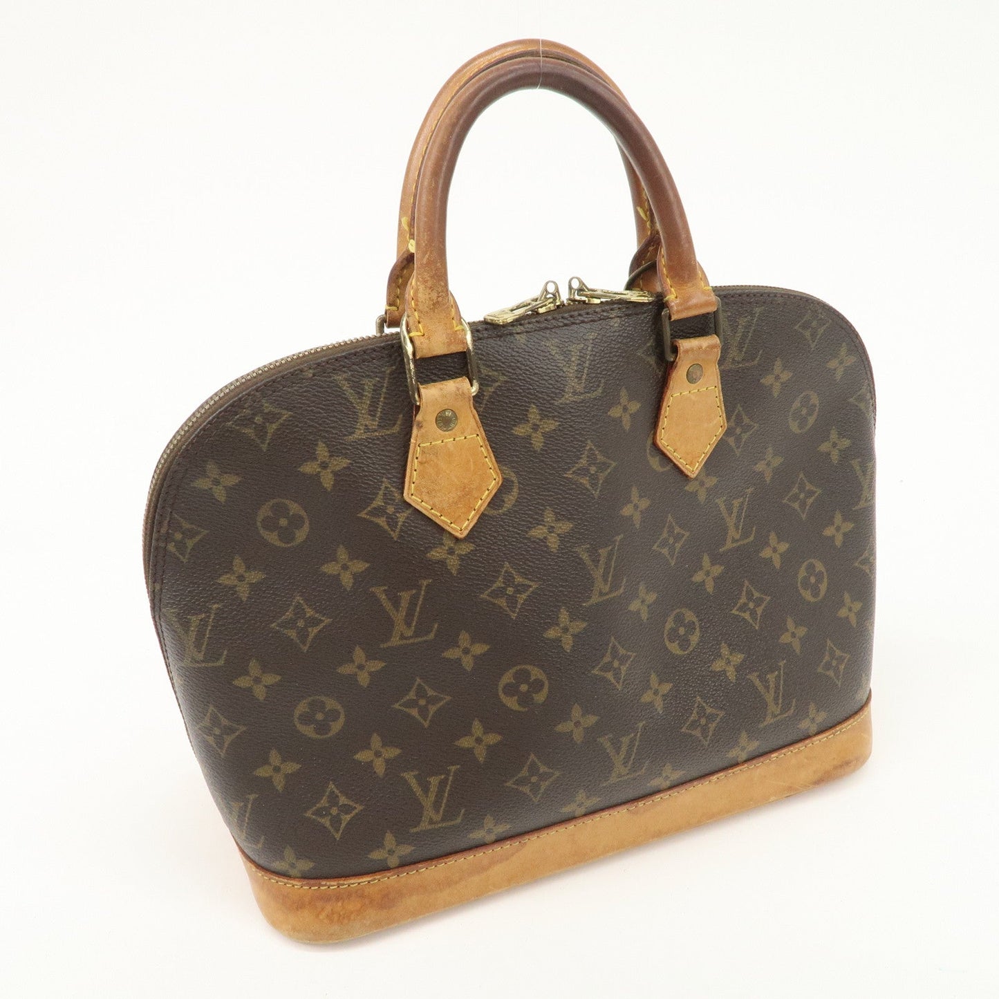 Louis Vuitton Monogram Alma Hand Bag Brown M51130 d