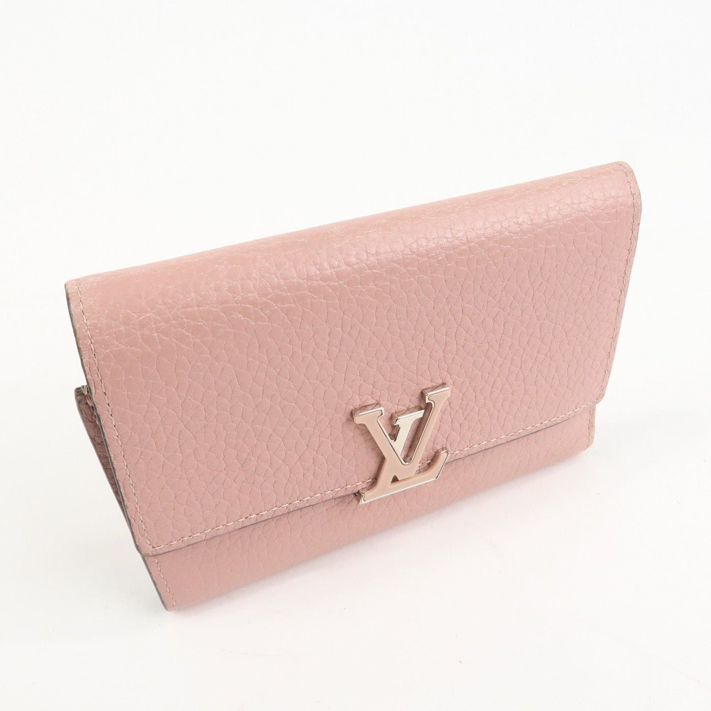Louis Vuitton Portefeuille Capucines Leather Wallet Magnolia M80493 d