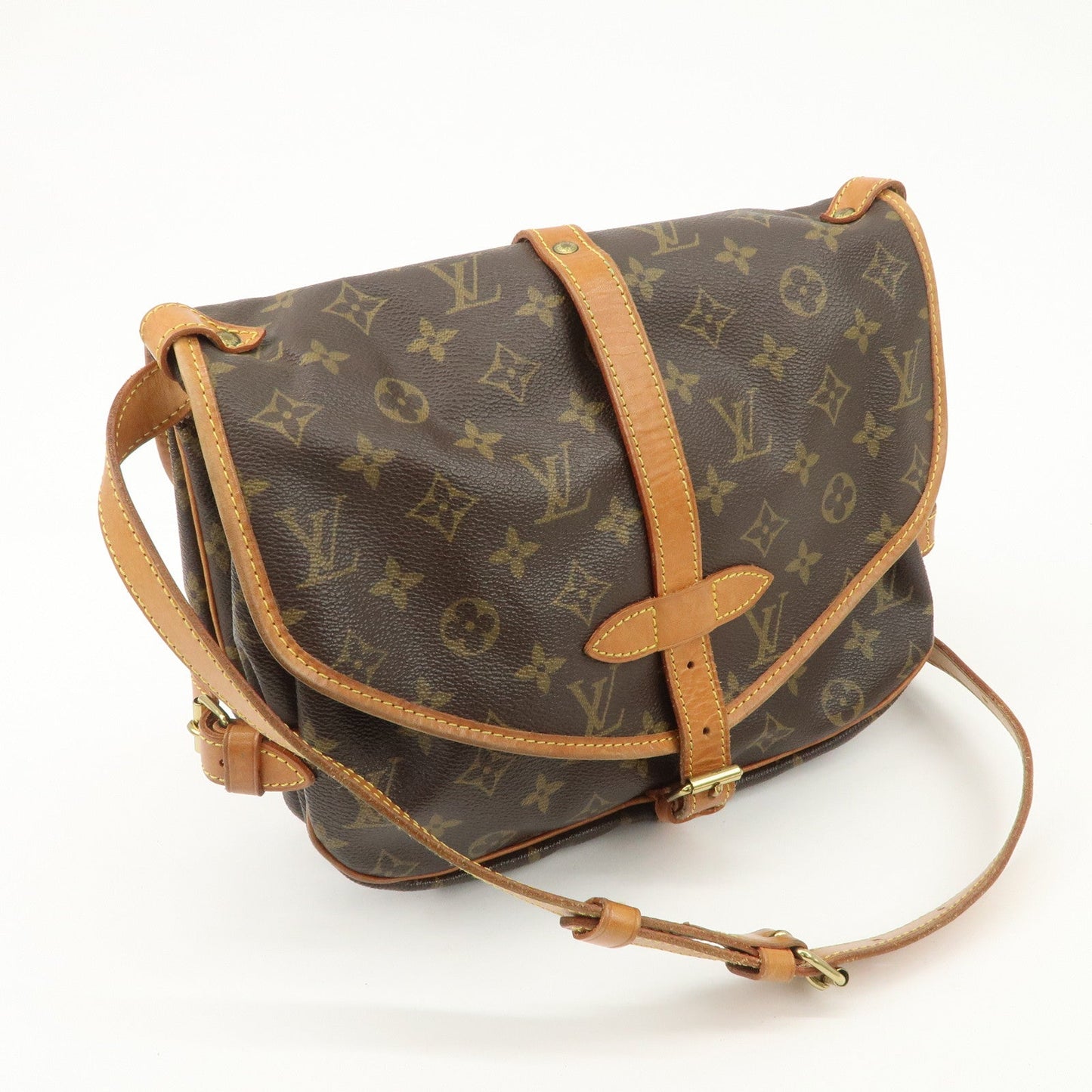 Louis Vuitton Monogram Saumur 30 Shoulder Bag Brown M42256 d
