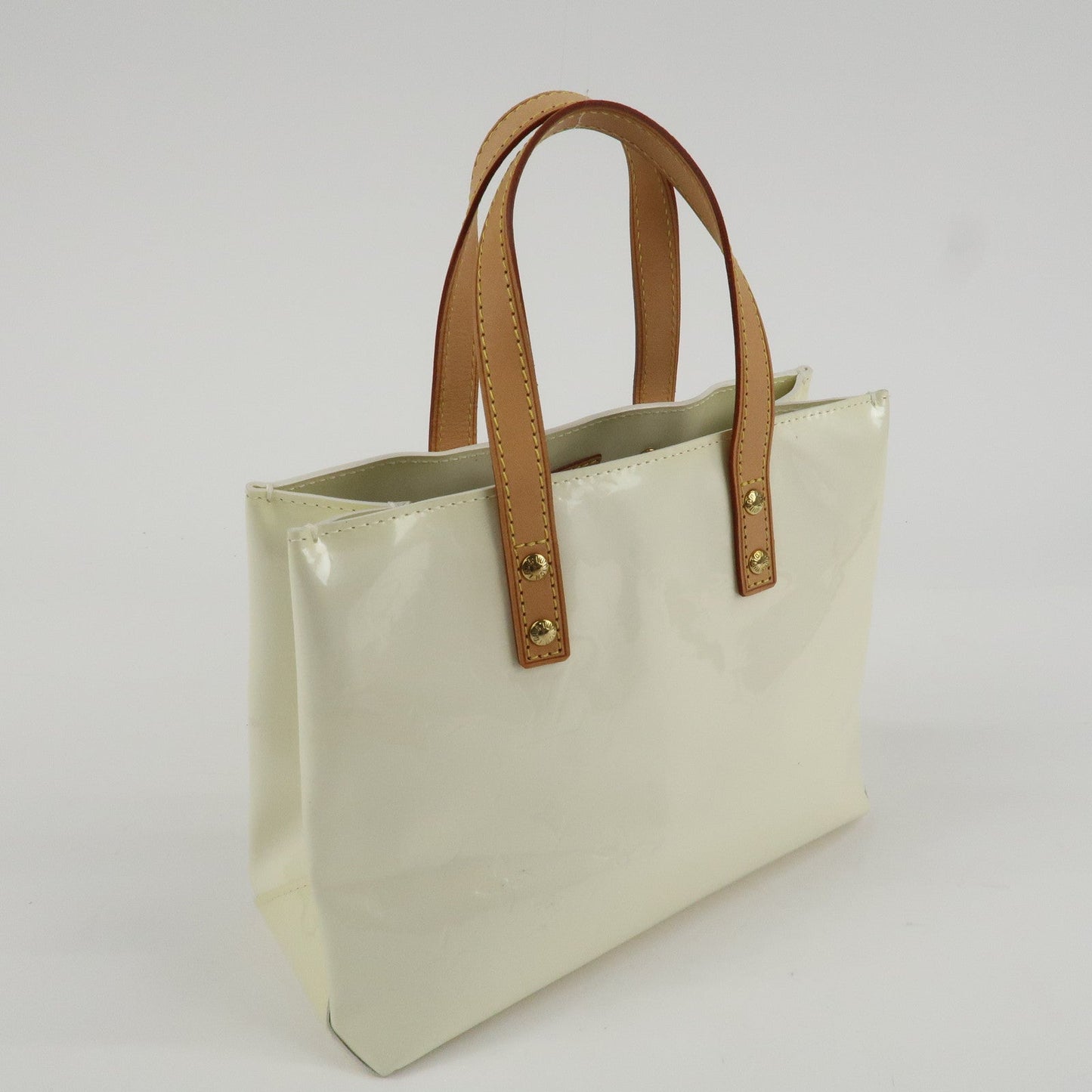 Louis Vuitton Monogram Vernis Leather Lead PM Tote Bag Perle M91336 d