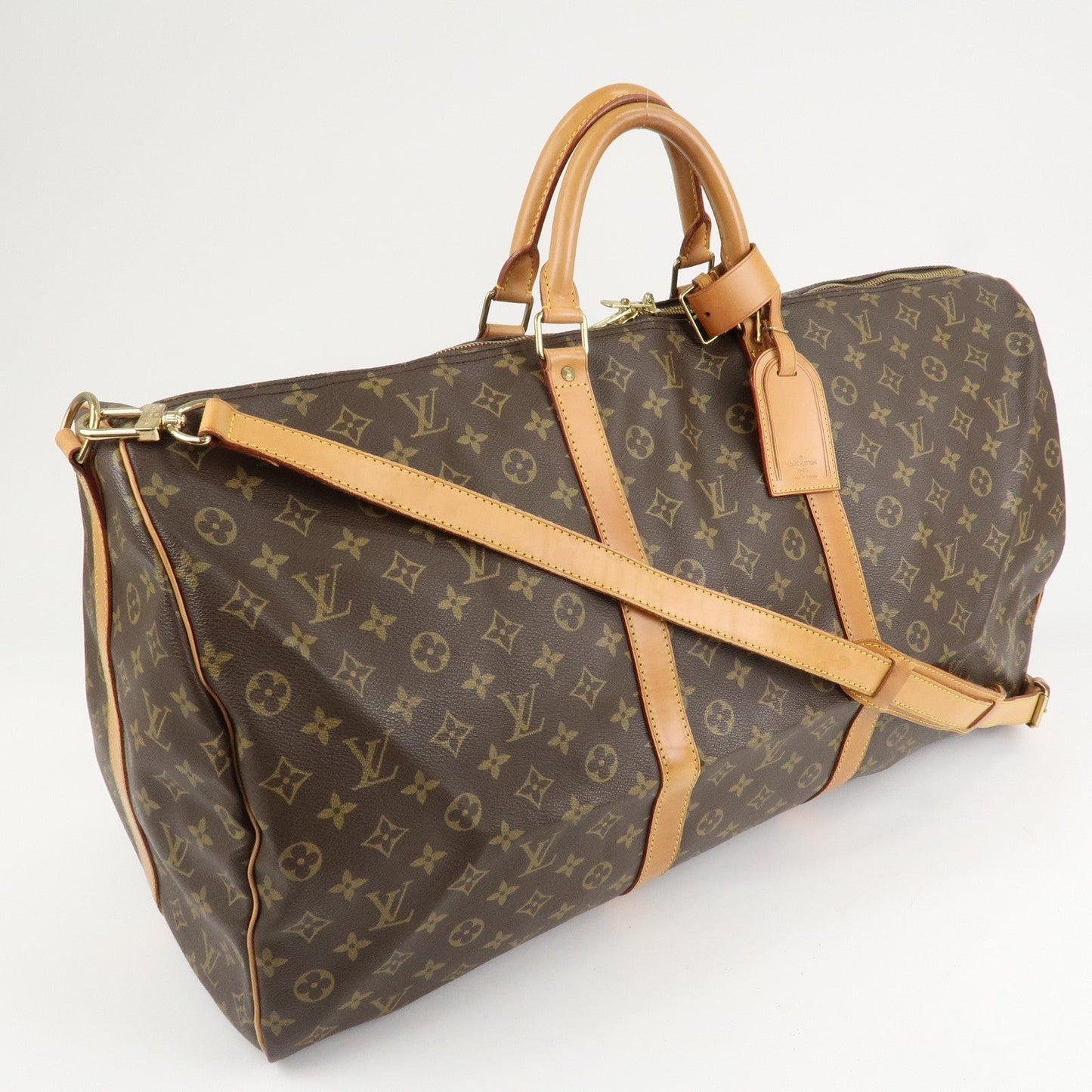 Louis Vuitton Monogram Keep All Bandouliere 60 Boston Bag M41412 d