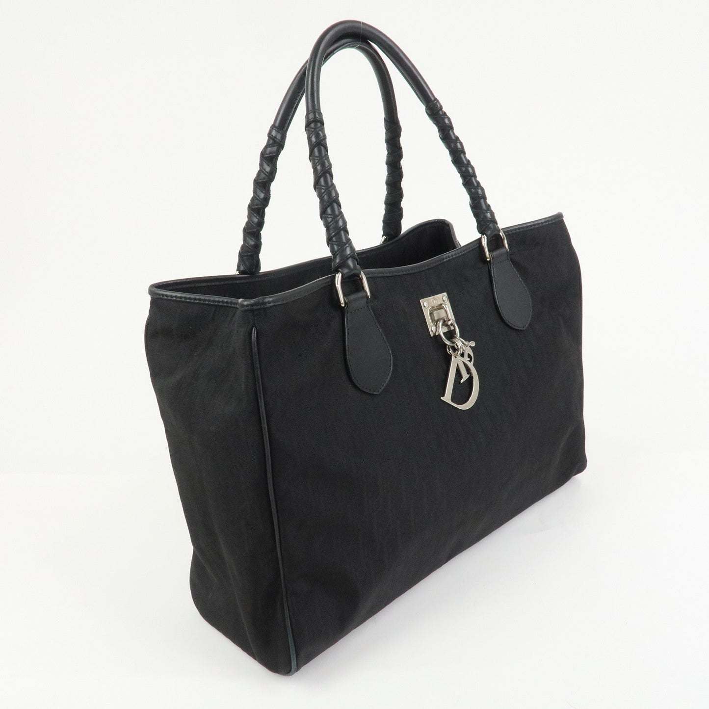 Christian Dior Trotter Nylon Canvas Leather Lovely Shoulder Bag