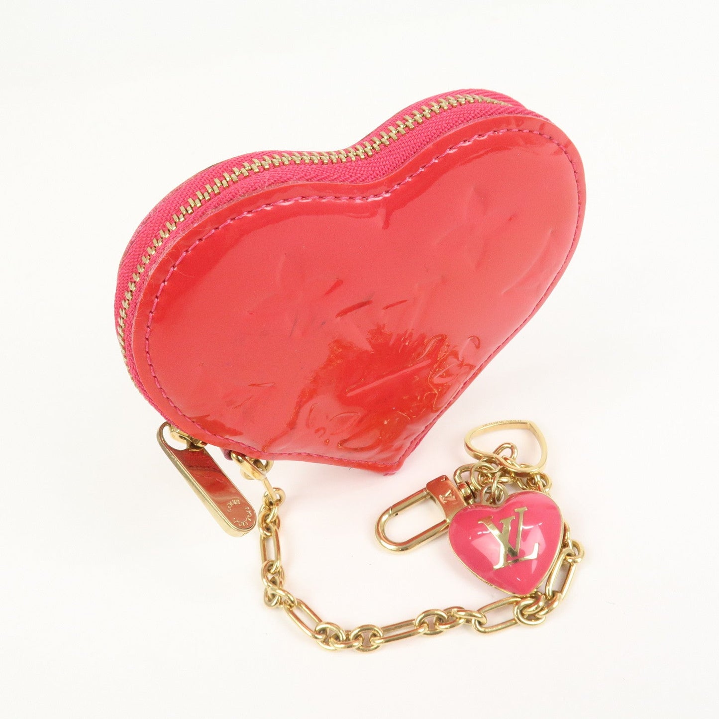 Louis Vuitton Monogram Vernis Porte Monnaie Coeur Coin Case M93657