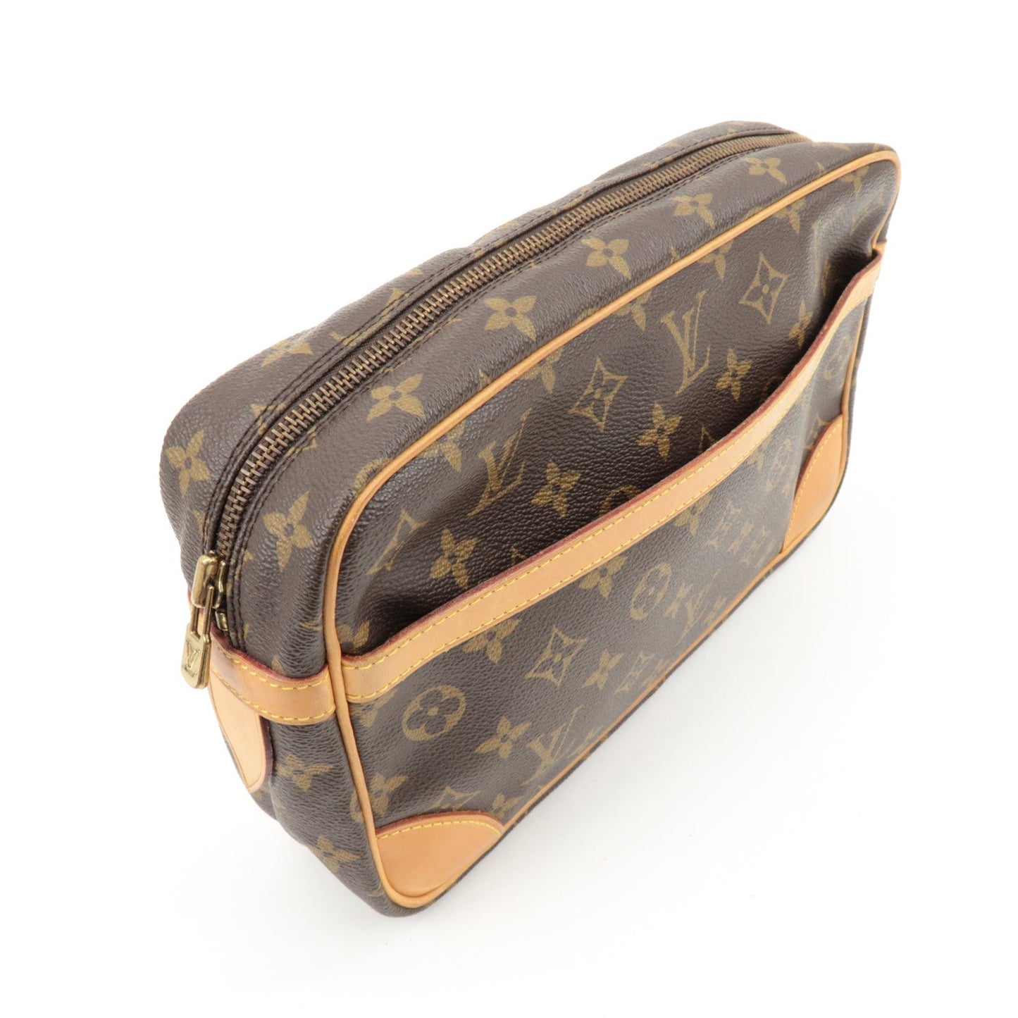 Louis Vuitton Monogram Compiegne 28 Pouch Clutch Bag Brown M51845 d