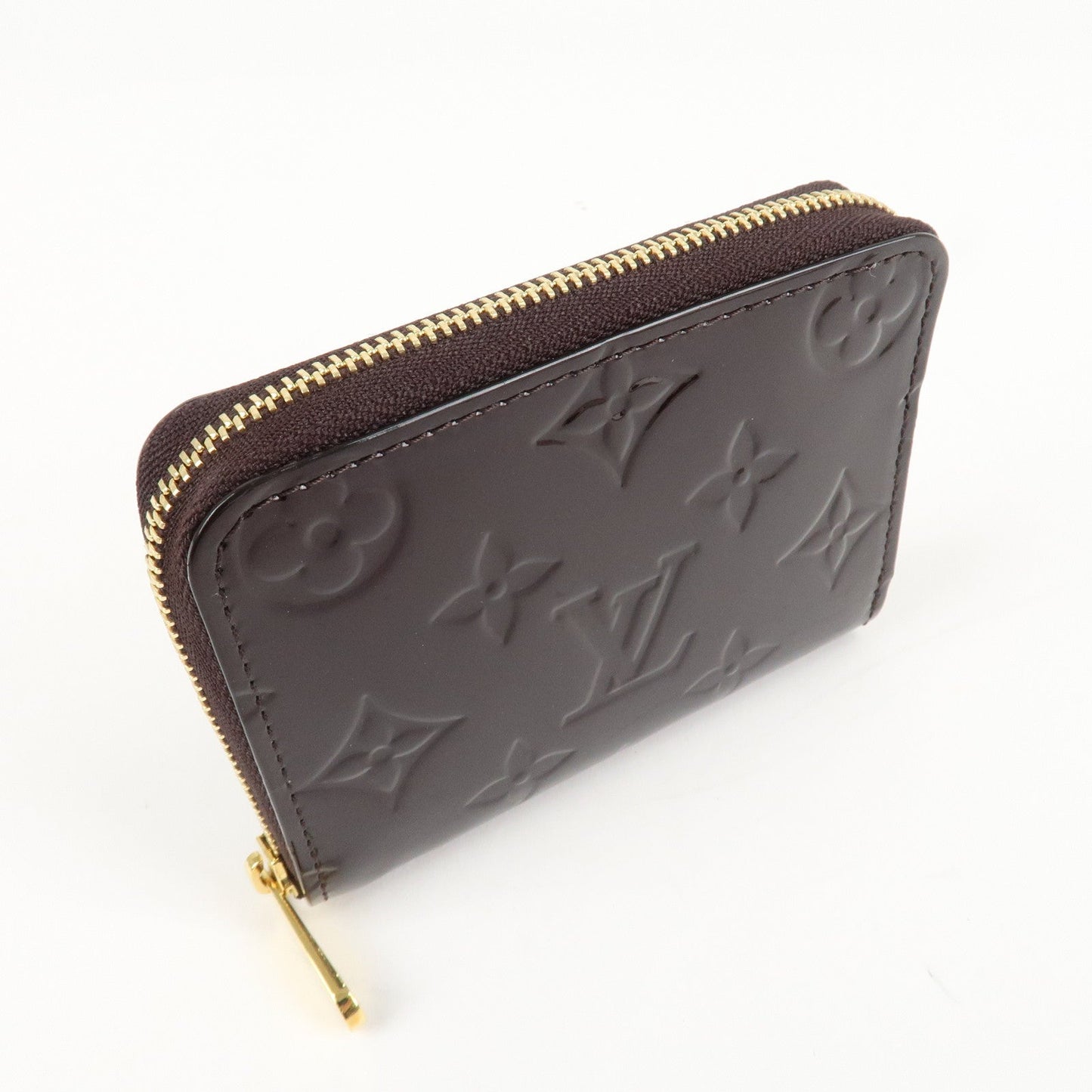 Louis Vuitton Monogram Vernis Zippy Coin Purse Amarante M93607 d