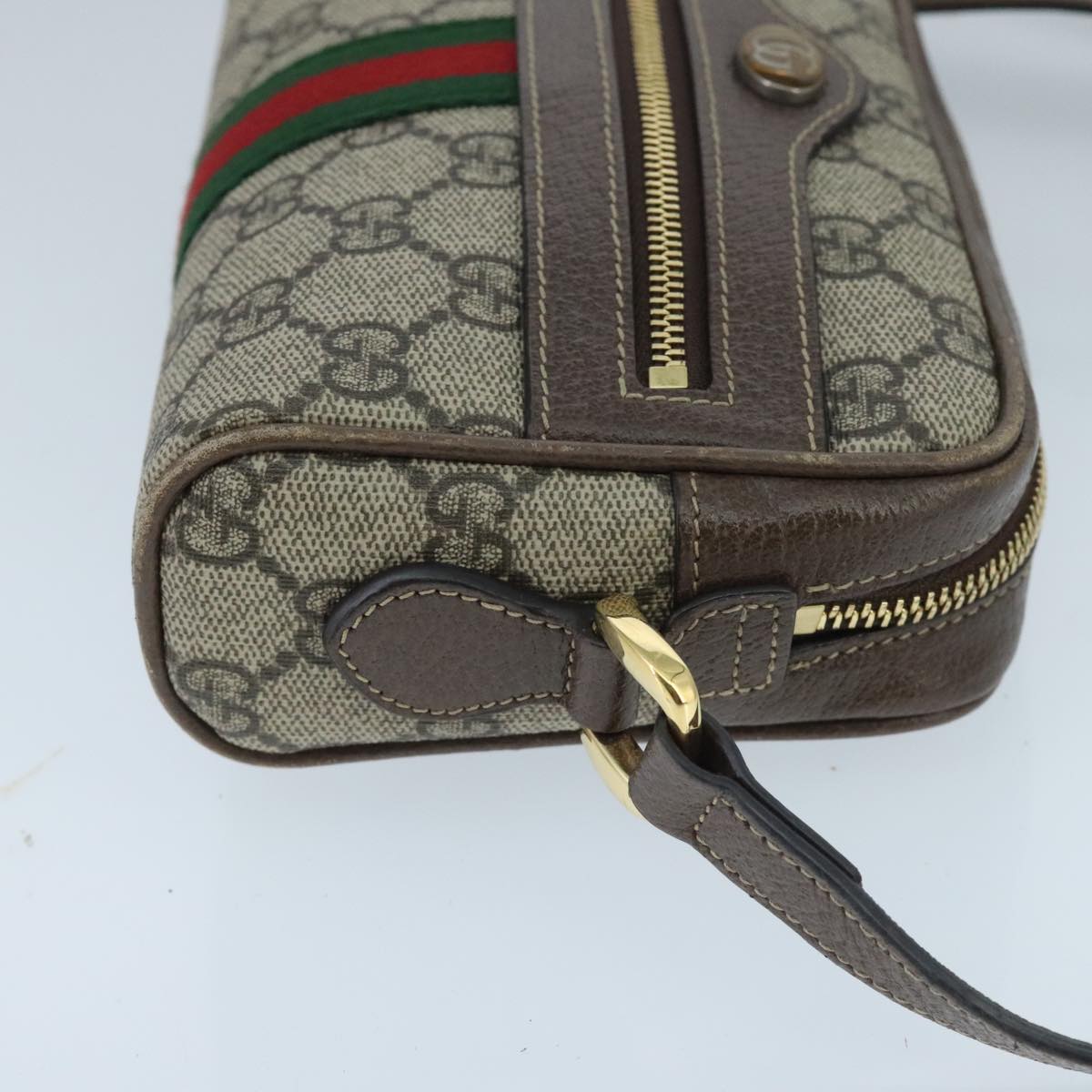 Gucci Ophidia Beige Canvas Shoulder Bag