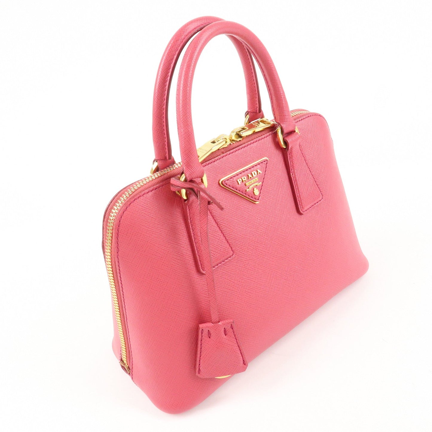 PRADA Promenade Small Saffiano Leather 2Way Bag Hand Bag Pink BL0838 d