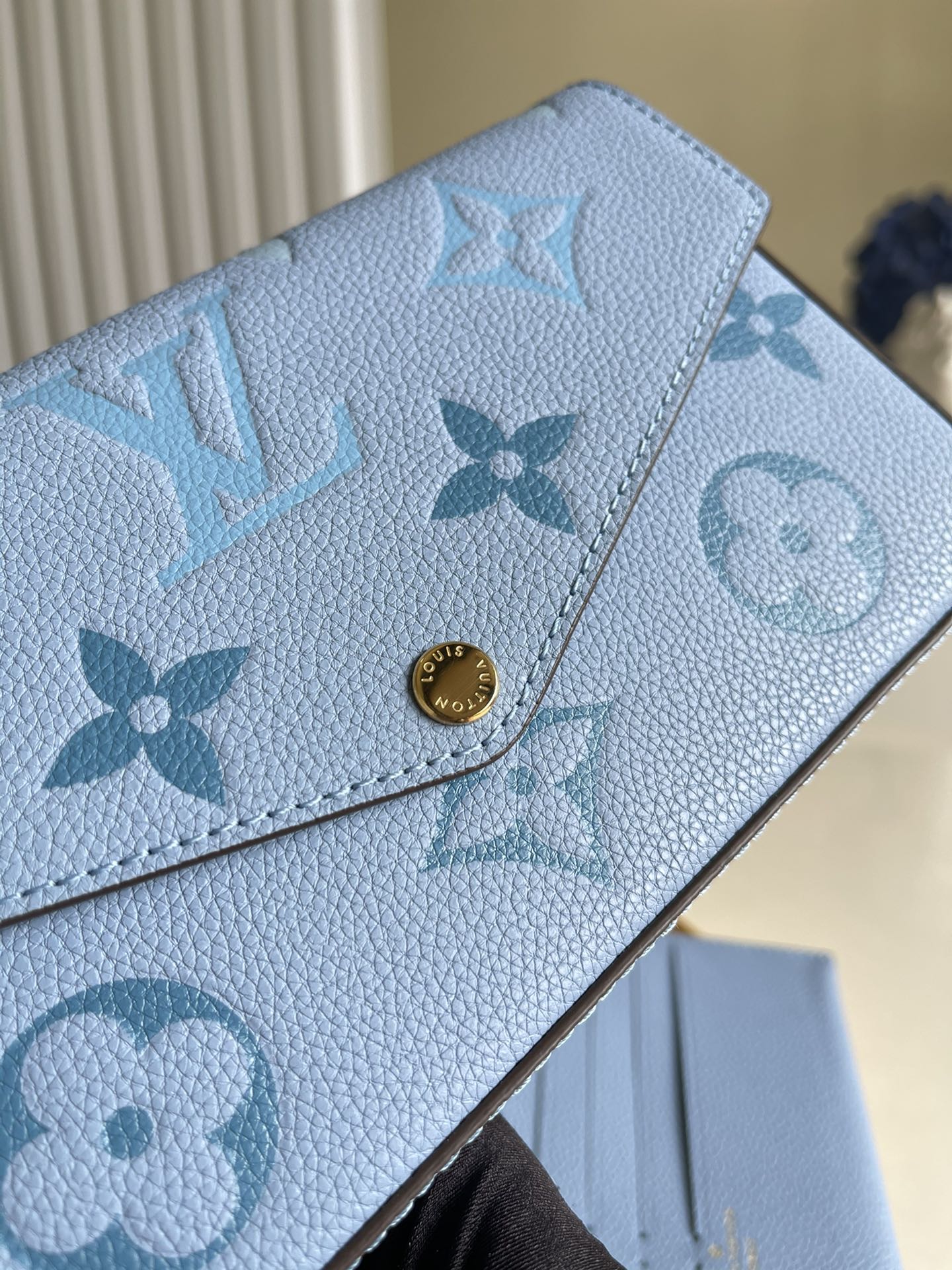 Top Quality Felicie Pochette Tourterelle Blue Monogram Empreinte For Women, WoWallet 8.3in/21cm Top Quality
