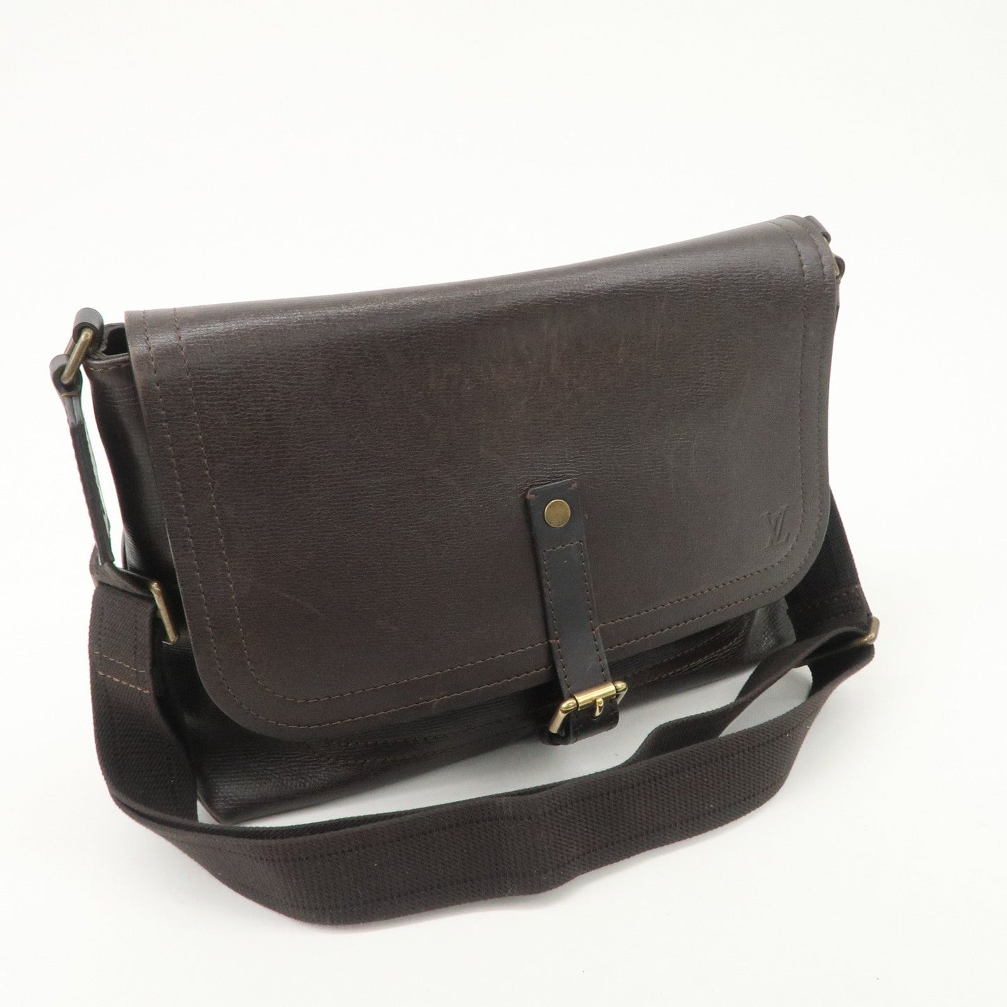 Louis Vuitton Utah Leather Ohama Style Shoulder Bag Cafe M92994 d