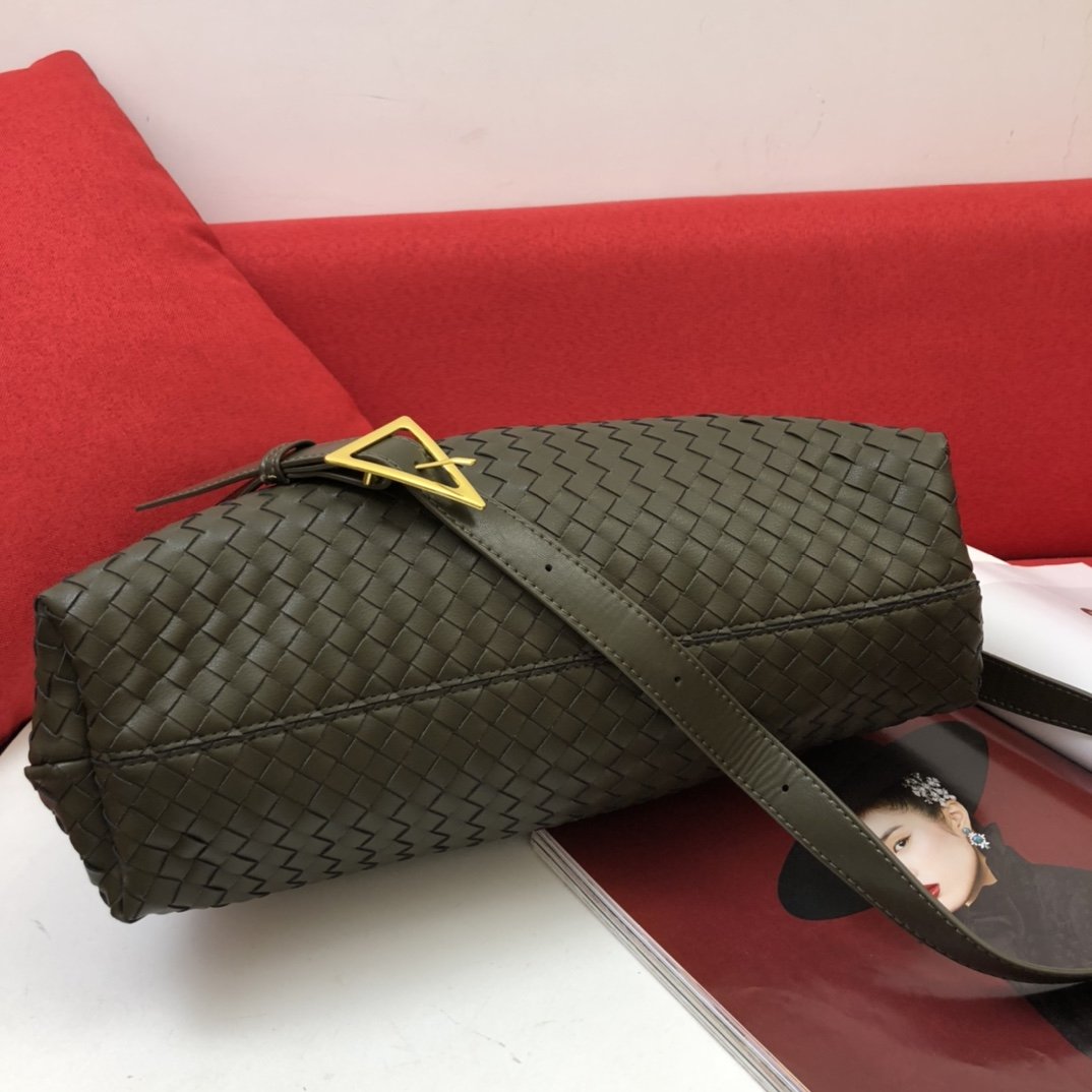 Top Quality Handle Dark Green, For Women, Women’s Bags 13.4in/34cm