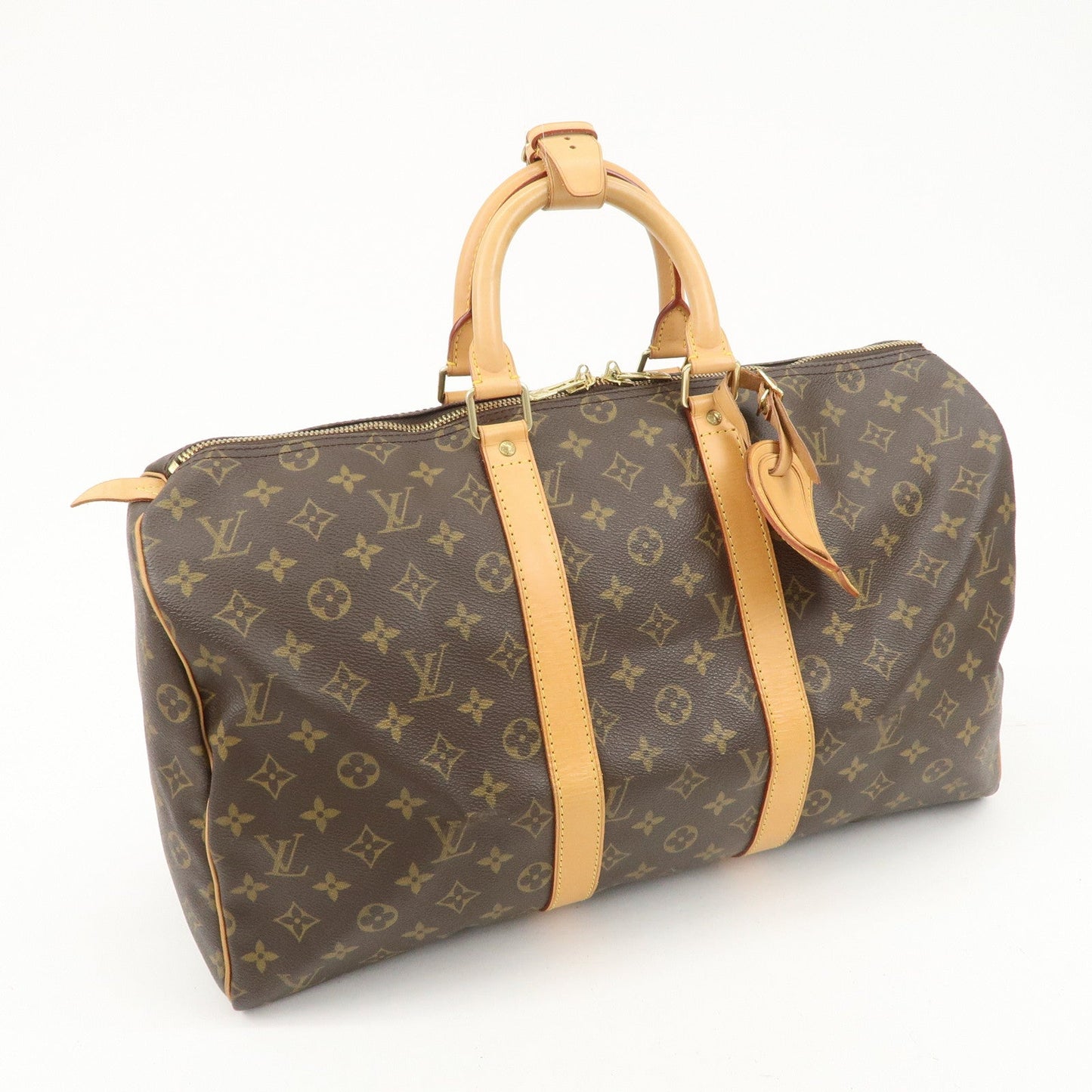 Louis Vuitton Monogram Keep All 45 Boston Bag Brown M41428 d