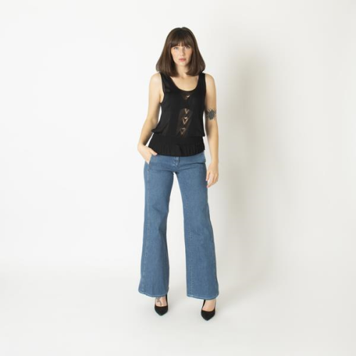 Chanel Cruise Collection Wide Leg Jeans