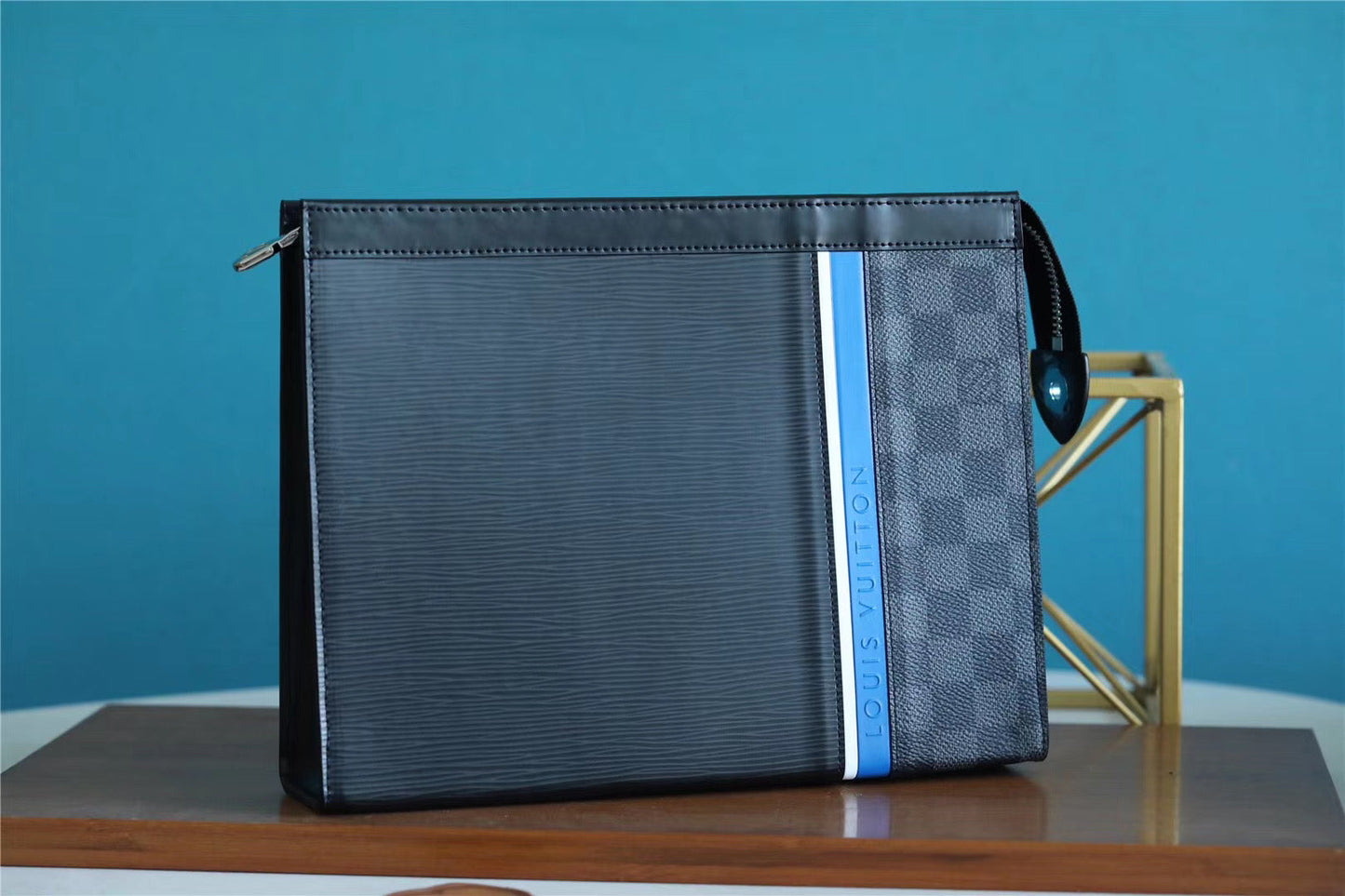 Top Quality Pochette Voyage MM Epi Damier Graphite Canvas Black For Men, Travel Accessories 27cm Top Quality M56827