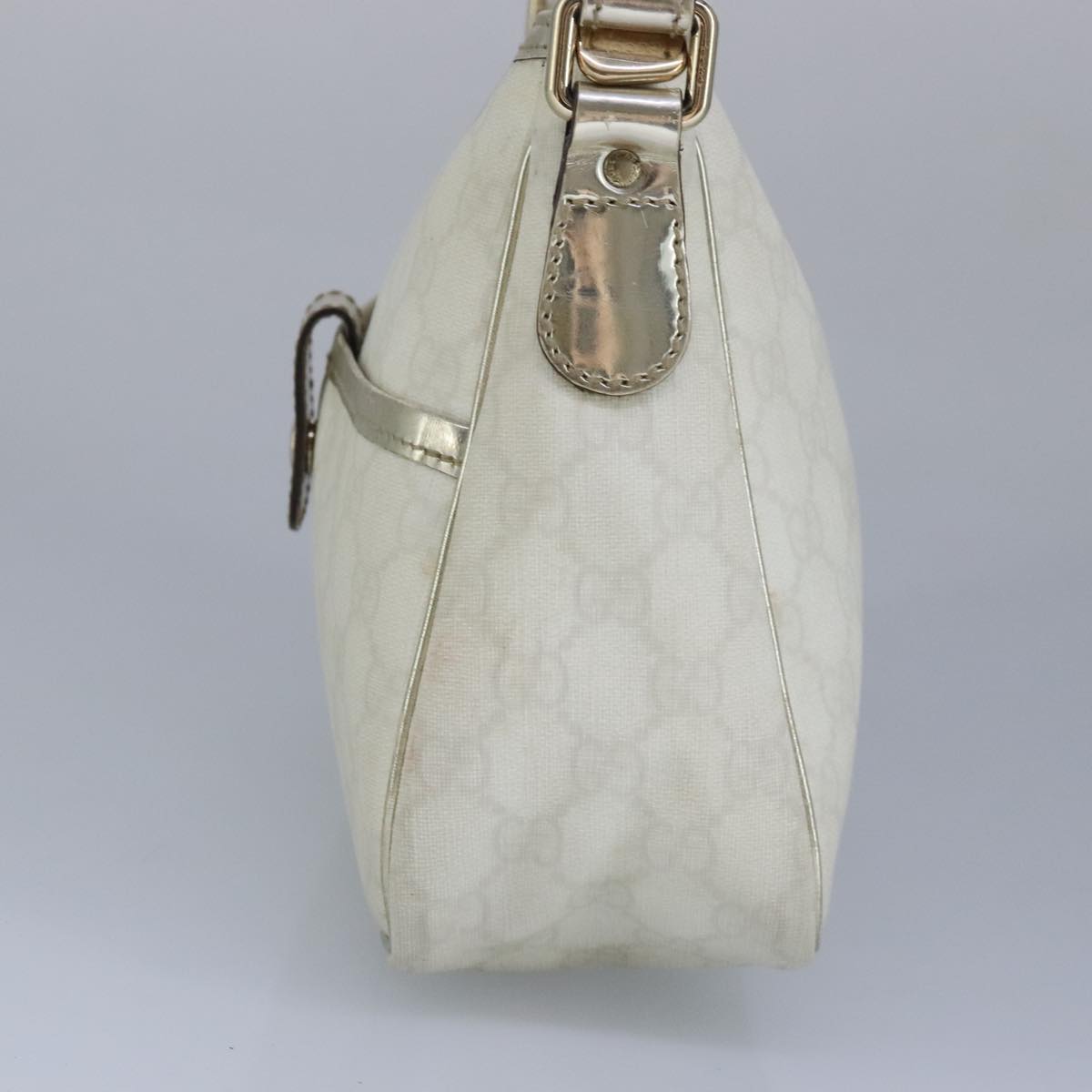 Gucci White Canvas Handbag