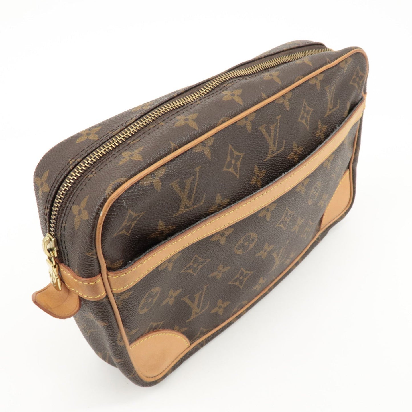 Louis Vuitton Monogram Compiegne 28 Pouch Clutch Bag Brown M51845 d