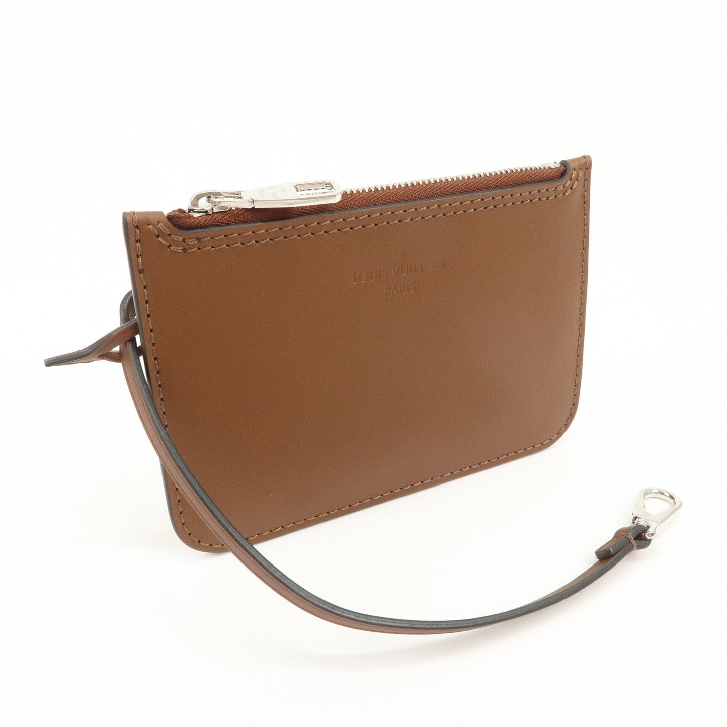 Louis Vuitton Mahina Leather Pouch for Hina PM Brown d