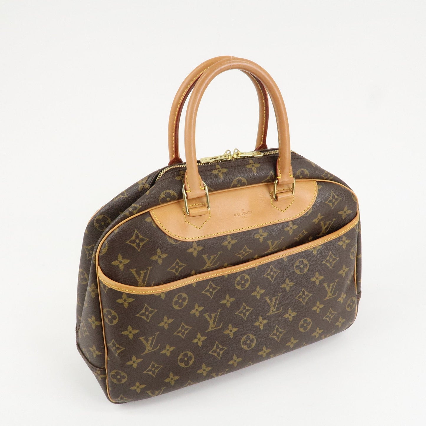 Louis Vuitton Monogram Deauville Hand Bag Brown M47270 d