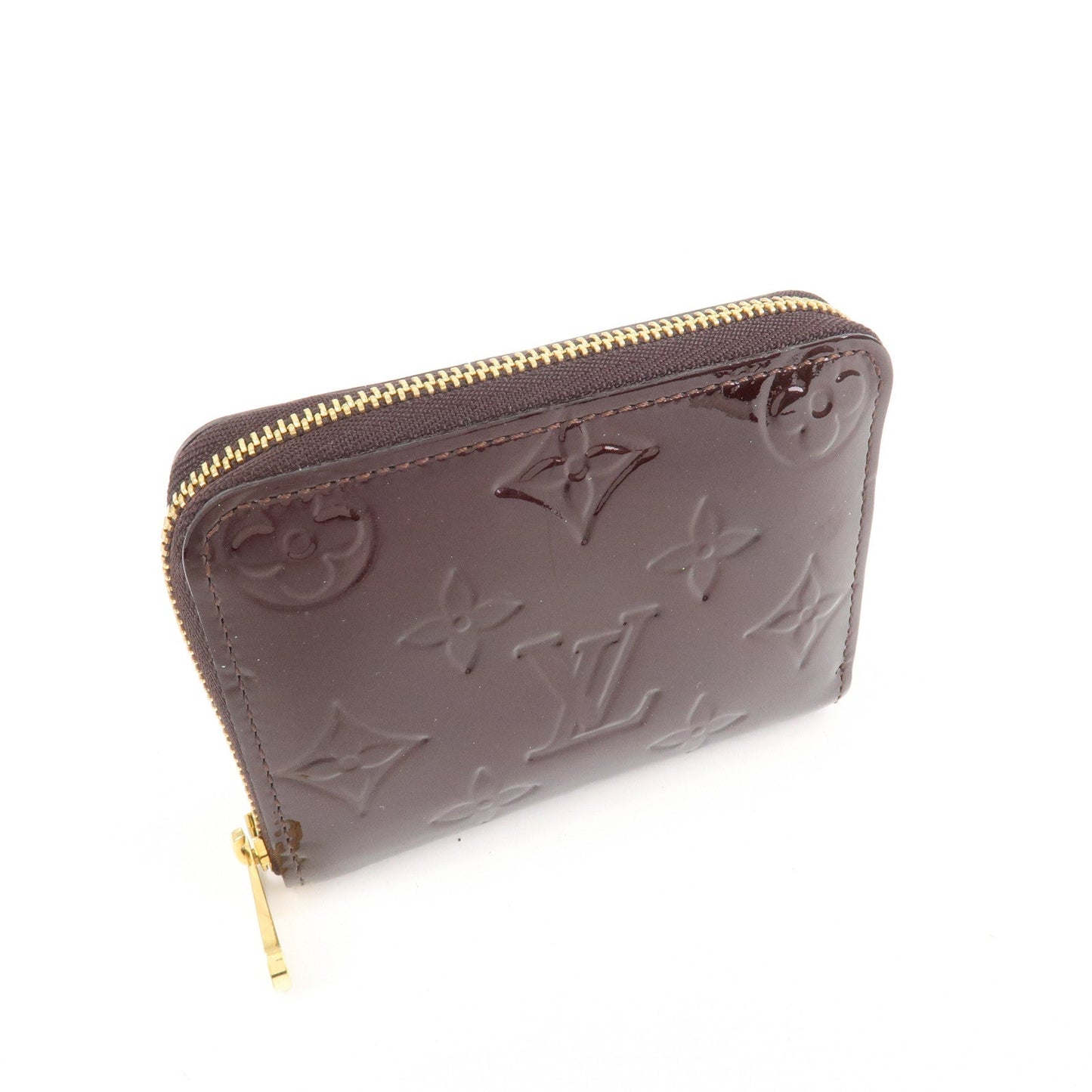 Louis Vuitton Monogram Vernis Zippy Coin Purse Amarante M93607 d