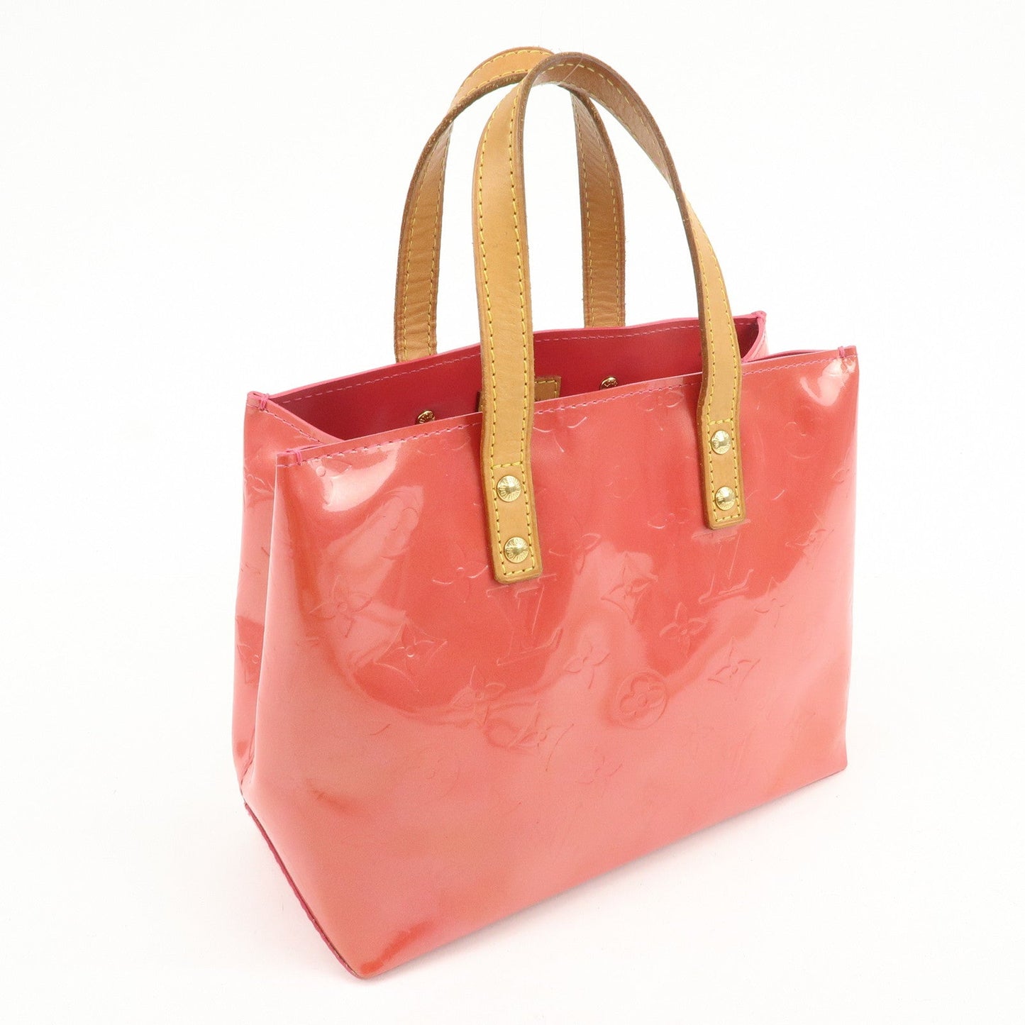 Louis Vuitton Monogram Vernis Lead PM Hand Bag Framboise M9132F