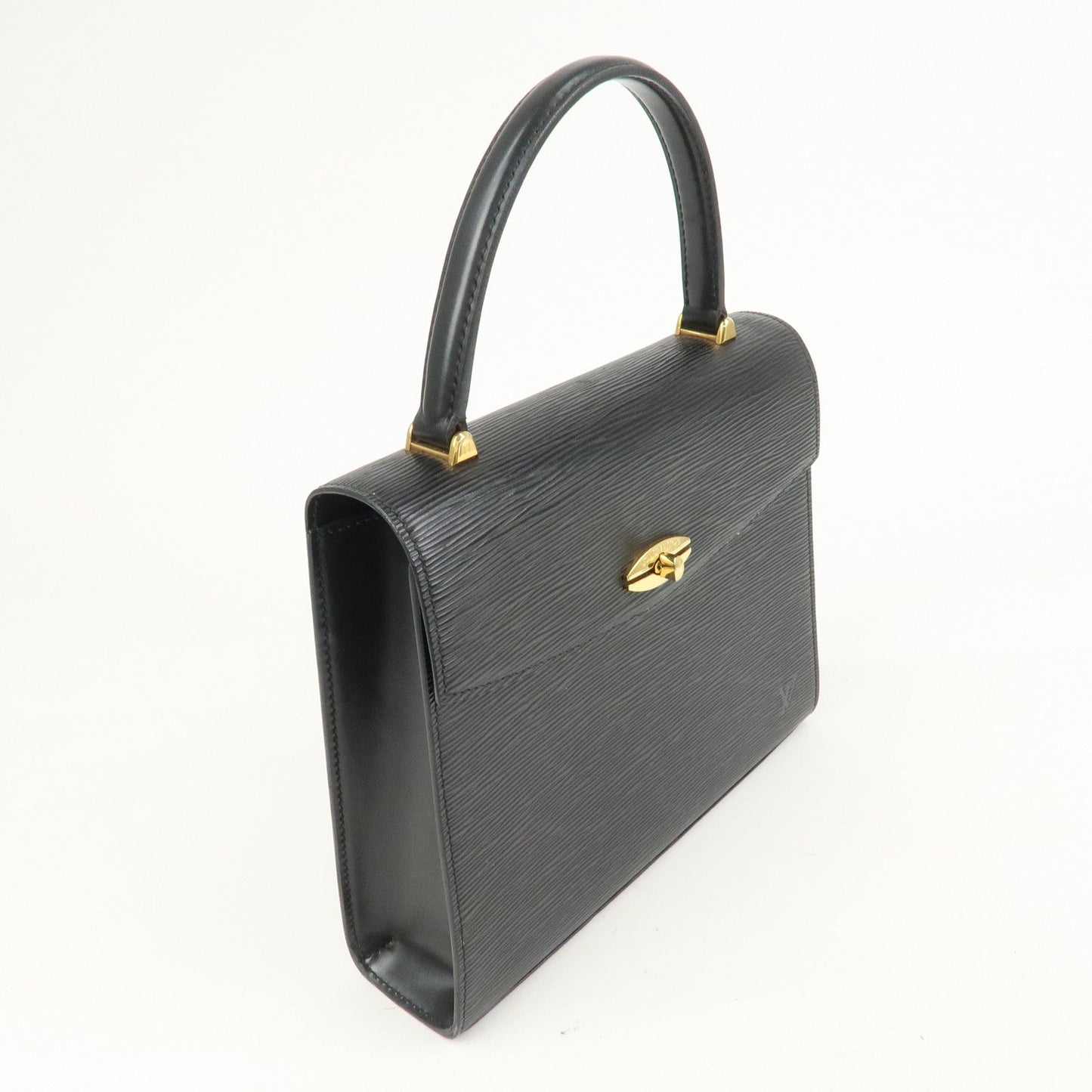 Louis Vuitton Epi Leather Malesherbes Hand Bag Noir M52372