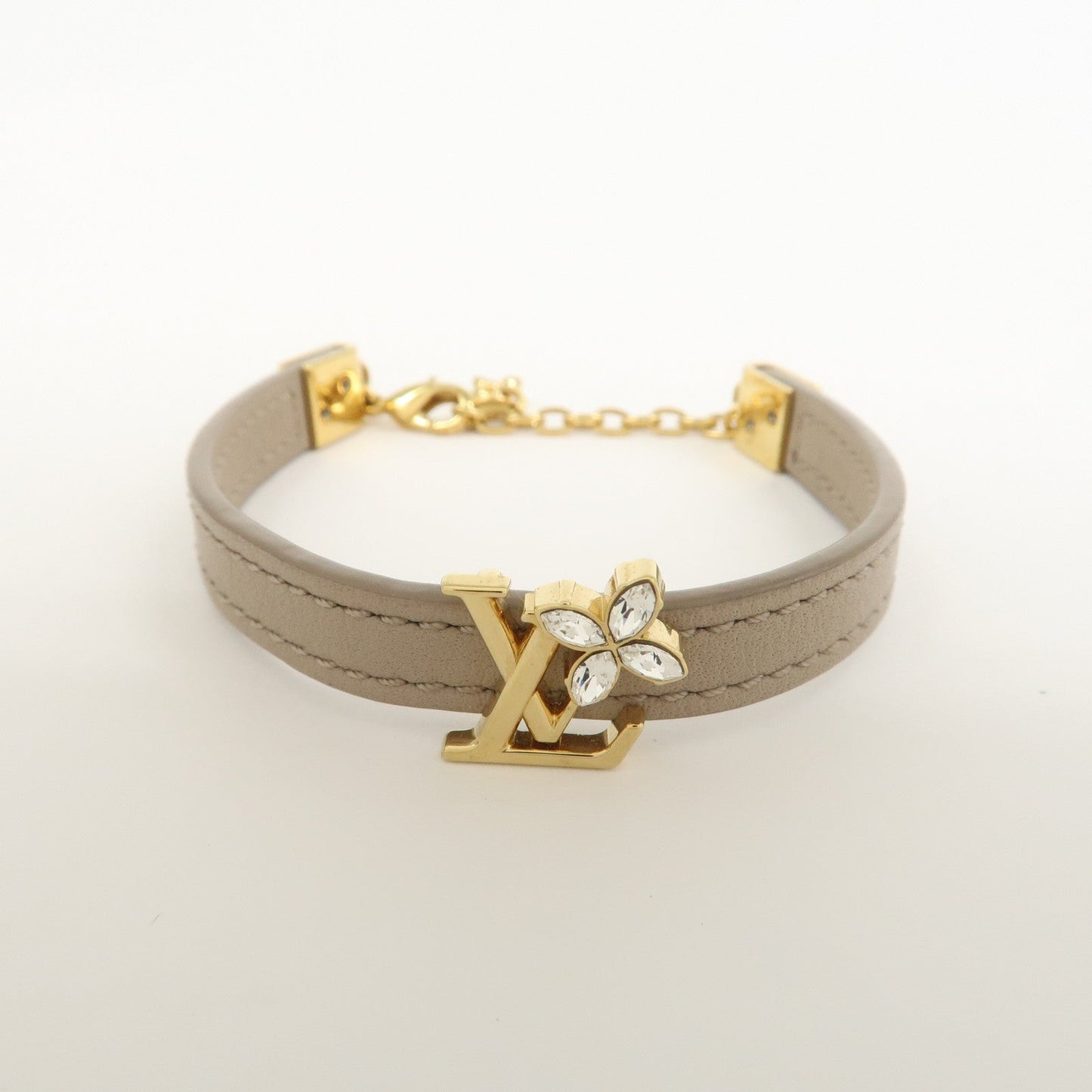 Louis Vuitton Leather Iconic Flower Bracelet Galet M8817