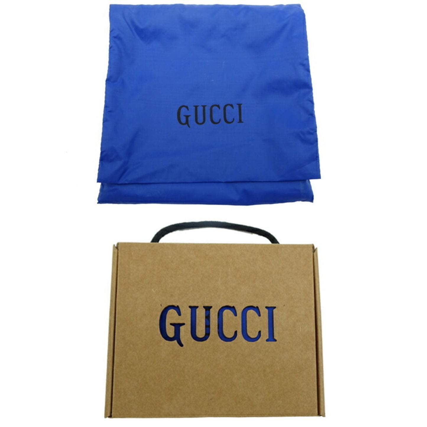 Gucci Black Blue Nylon Leather Wallet (Bi-Fold) ( )