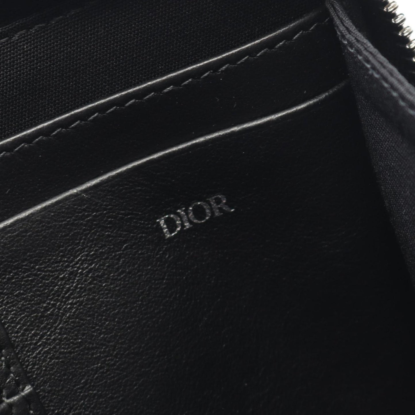 Christian Dior Black Gray Pvc Coated Canvas Leather Messenger Bag Shoulder Bag ()
