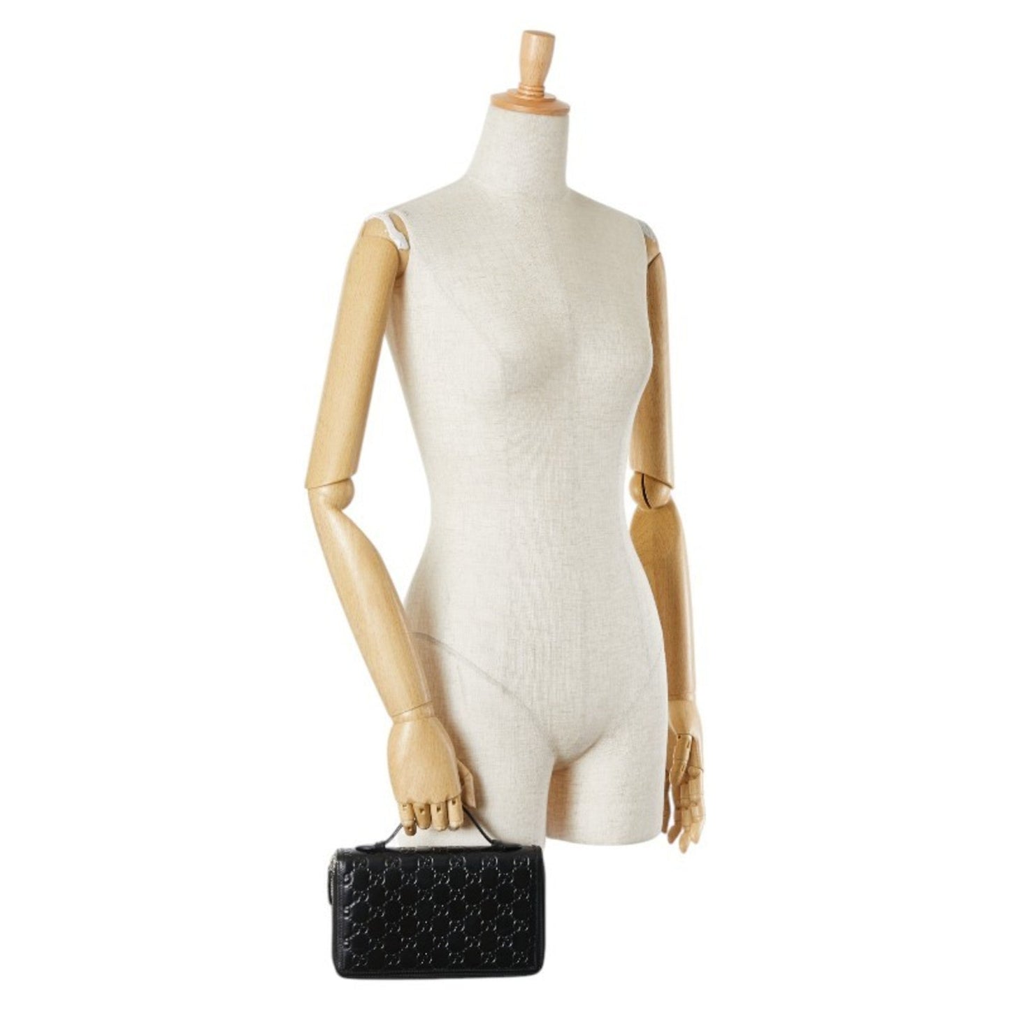 Gucci Black Leather Long Wallet (Bi-Fold) ( )
