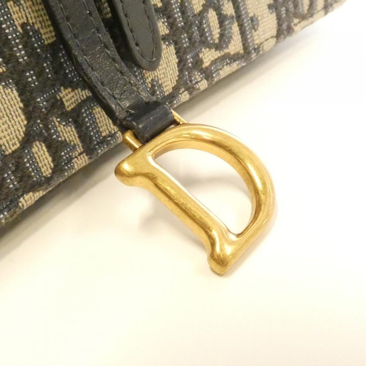 Christian Dior Blue Canvas Chain/Shoulder Wallet ()