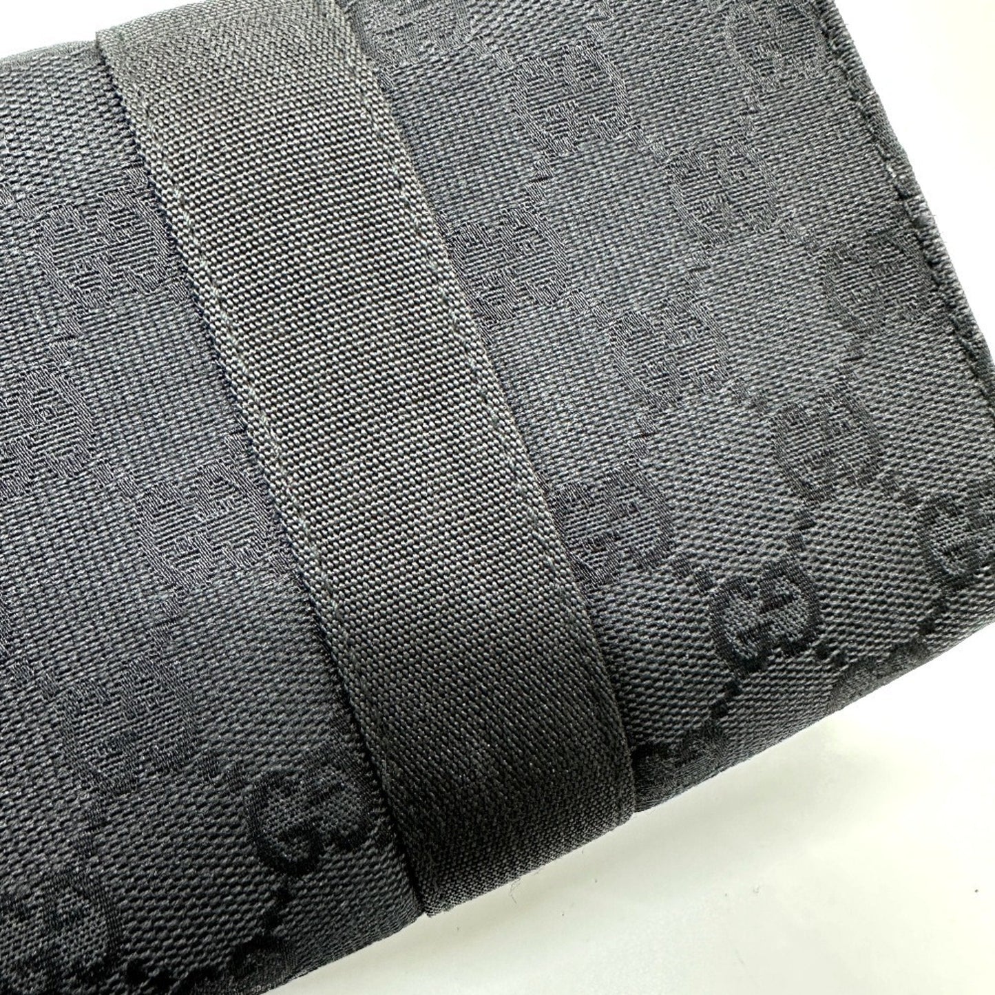 Gucci Black Gg Canvas Pouch ( )