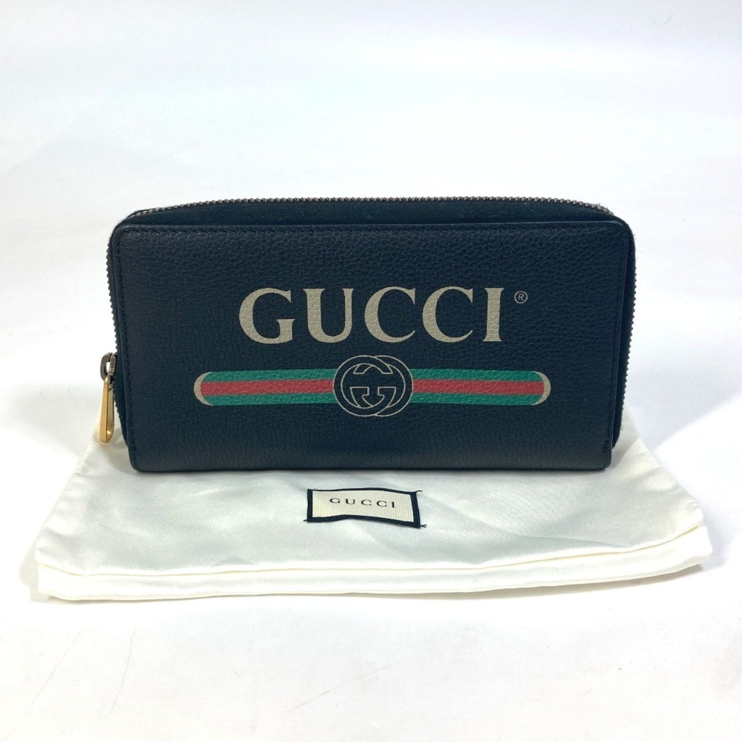Gucci Black Leather Long Wallet (Bi-Fold) ( )