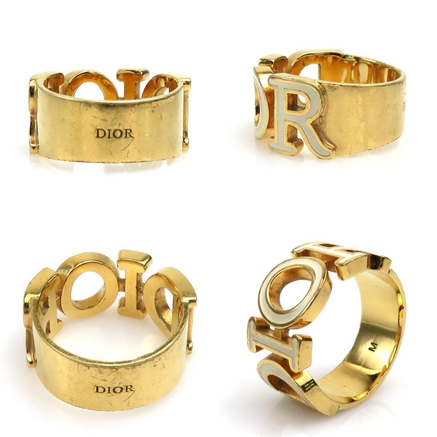 Christian Dior Gold Metal Band Ring ()